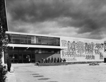 Mural for Bellahouston Sports Centre by Charles Anderson
